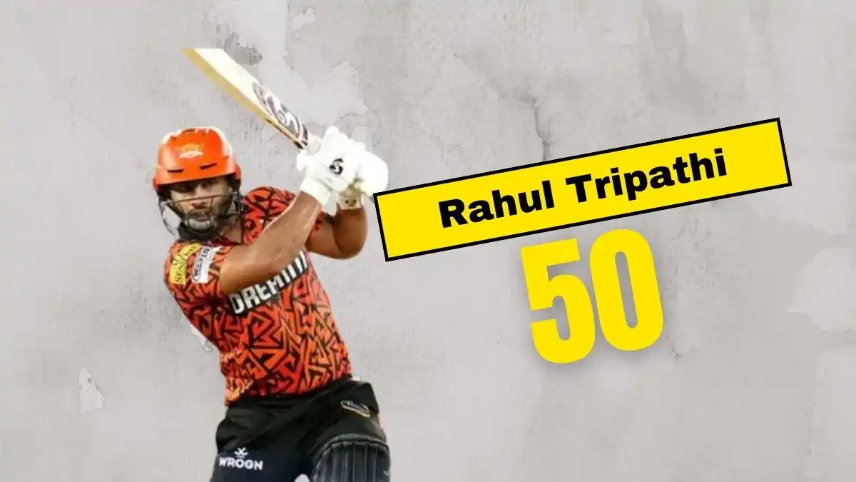 Rahul Tripathi Blistering Fifty Sets the Stage for SRH